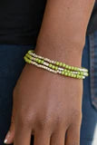 Micro Beading Green Bracelet