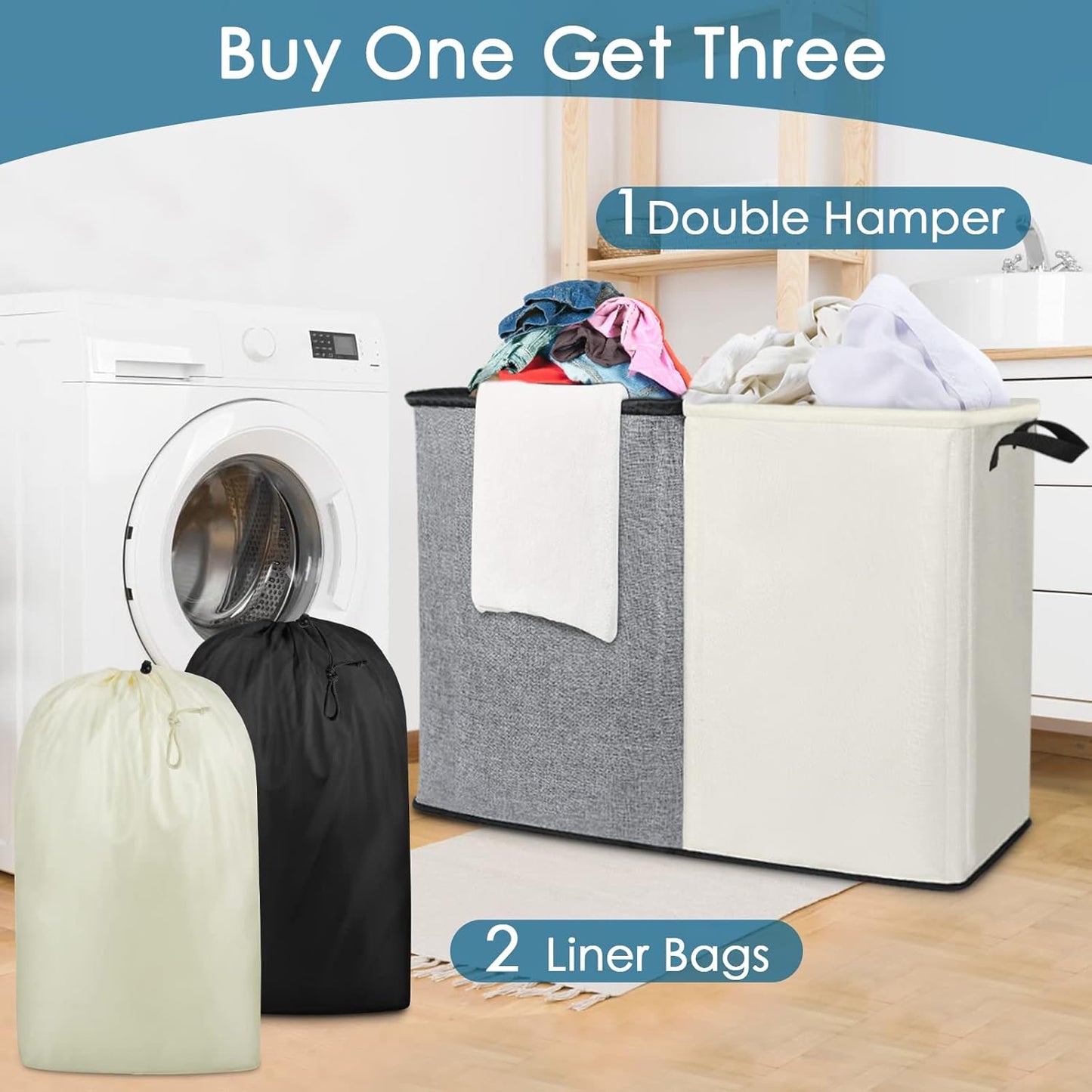 Dual Compartment Hamper