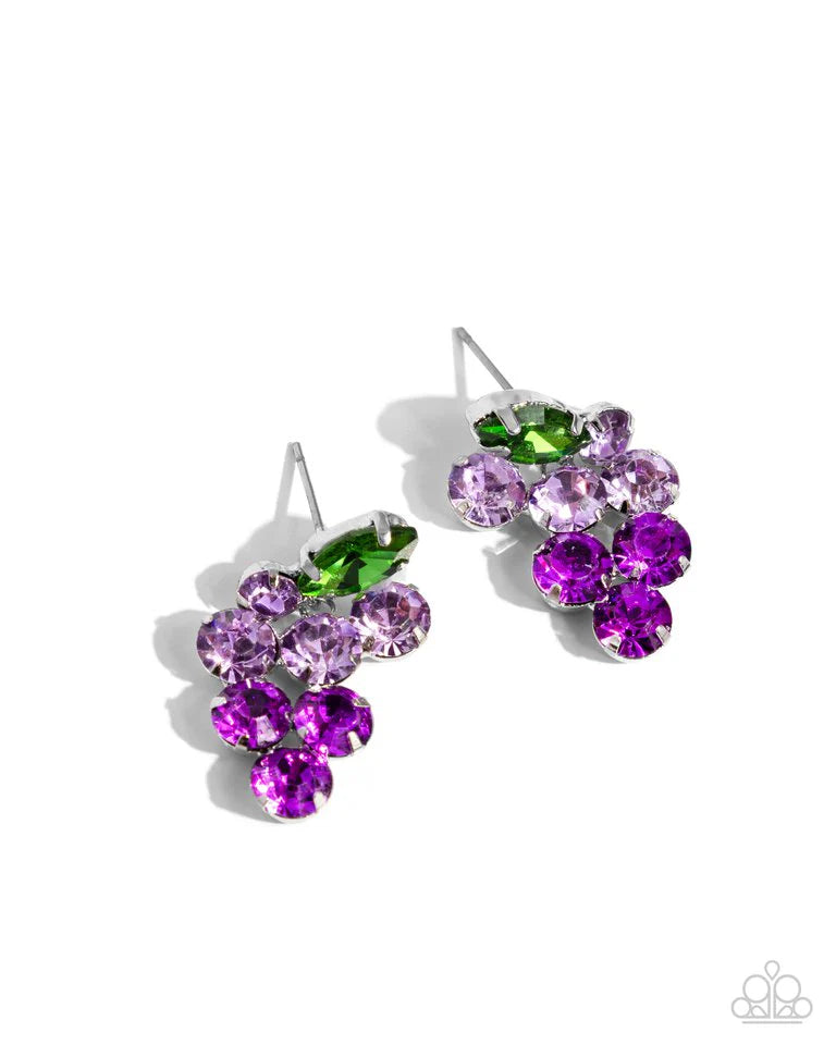 Grapevine Grace Purple Earring