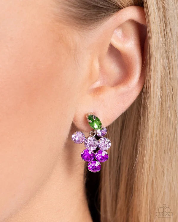 Grapevine Grace Purple Earring