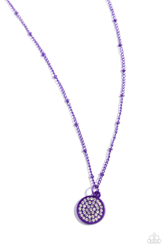 Bejeweled Basic Purple Necklace