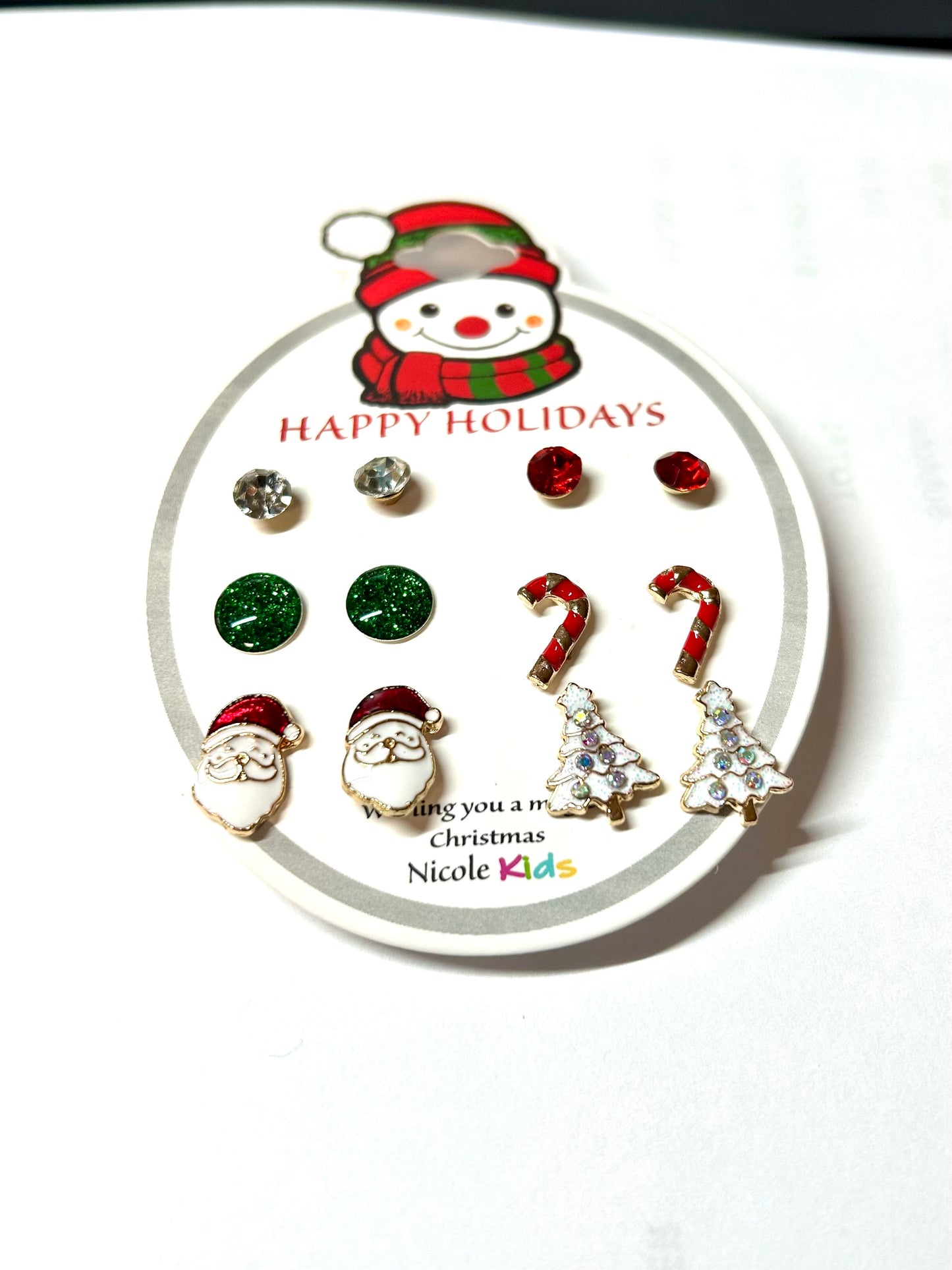 Christmas Earrings Set-Santa & Tree