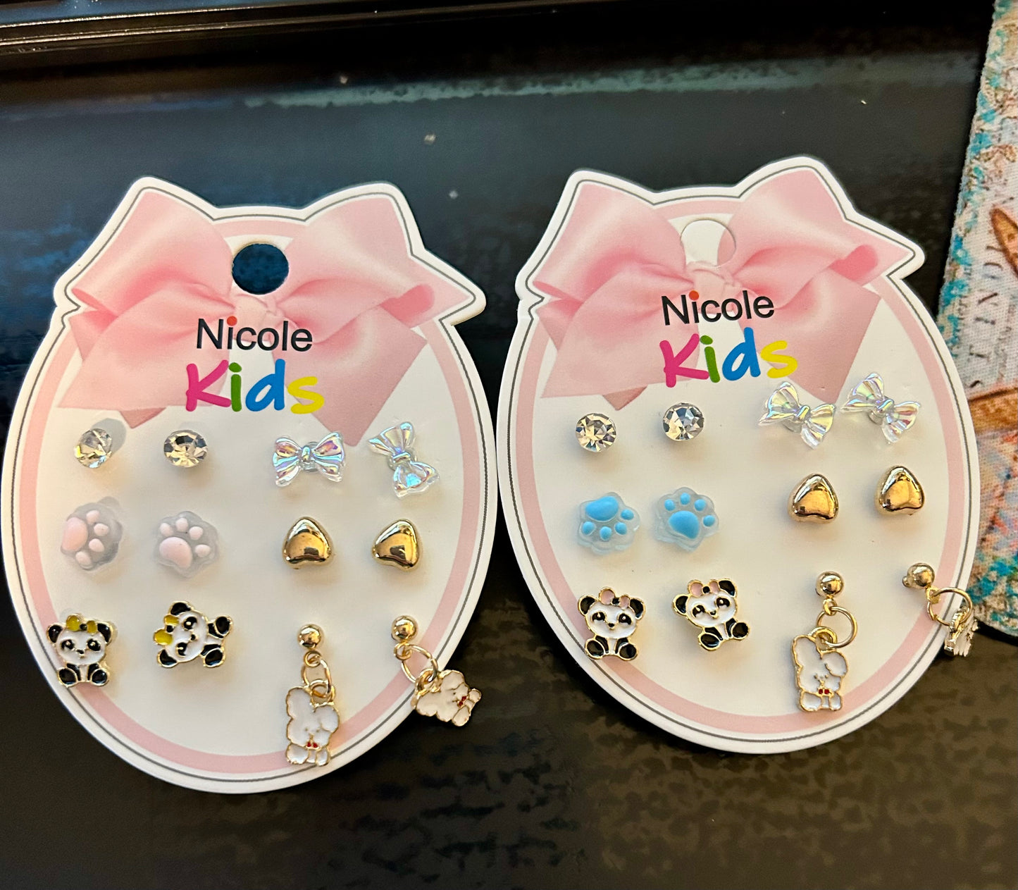 Panda & Bunny Earring Set