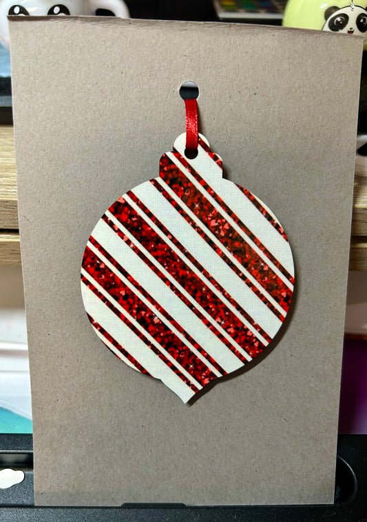 Candy Cane Striped Ornament