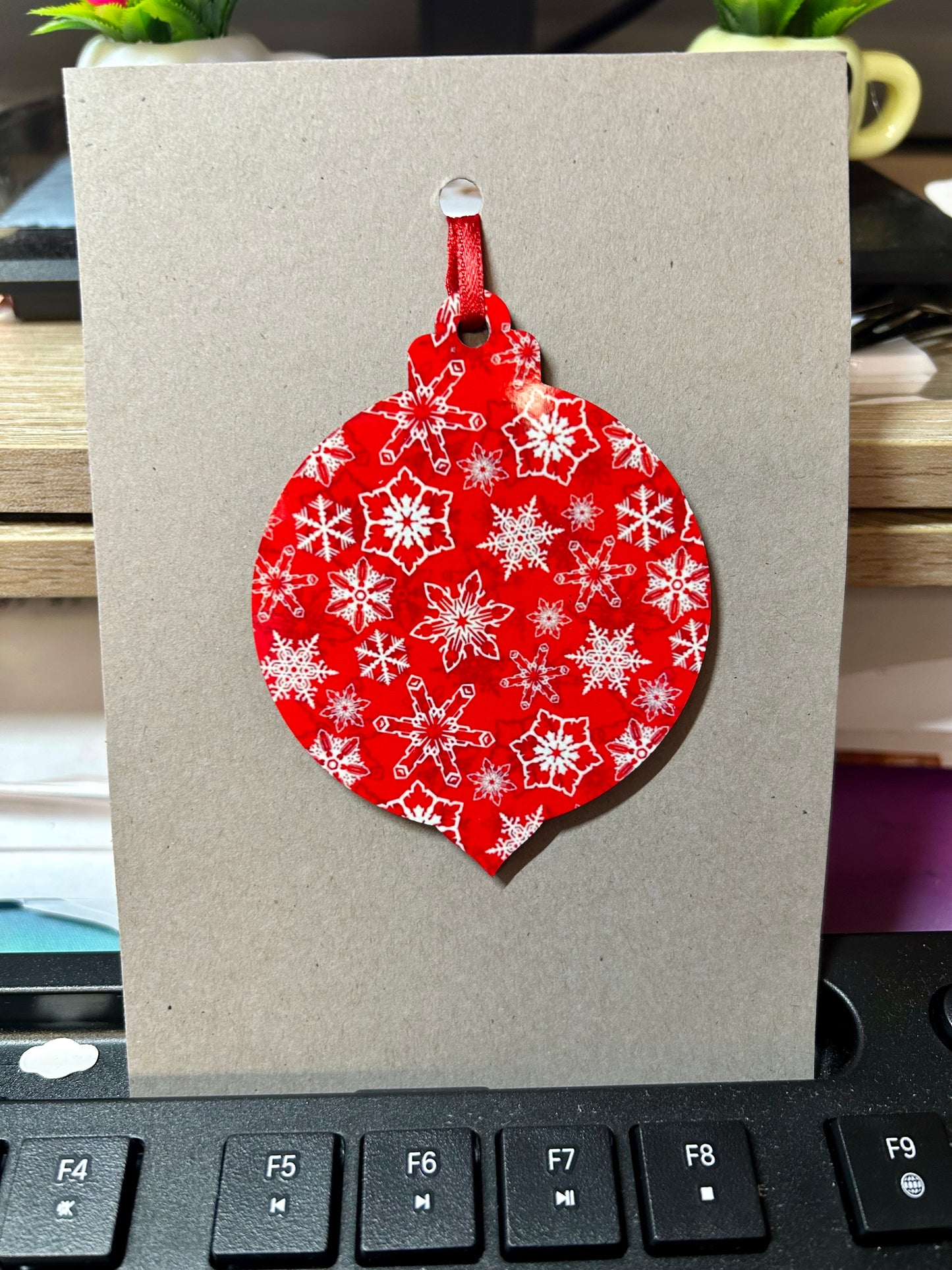 Red Snowflake Ornament