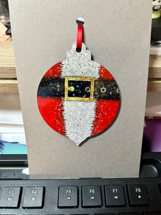 Santa Belt Ornament