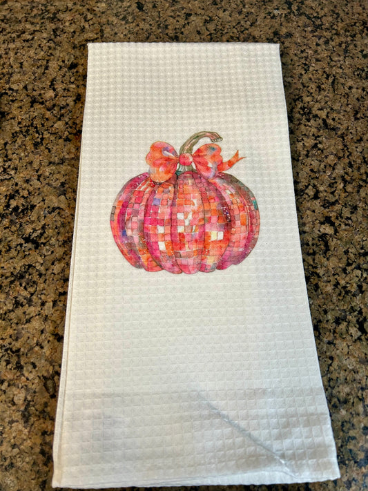 Disco Pumpkin Towel