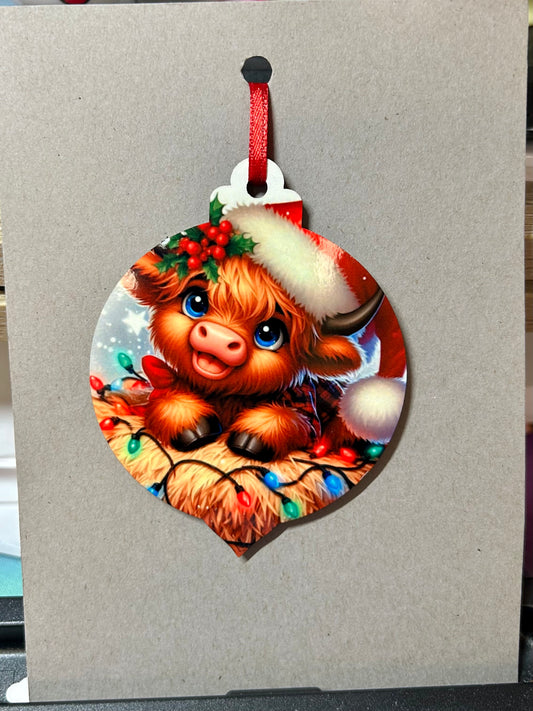 Baby Cow Ornament