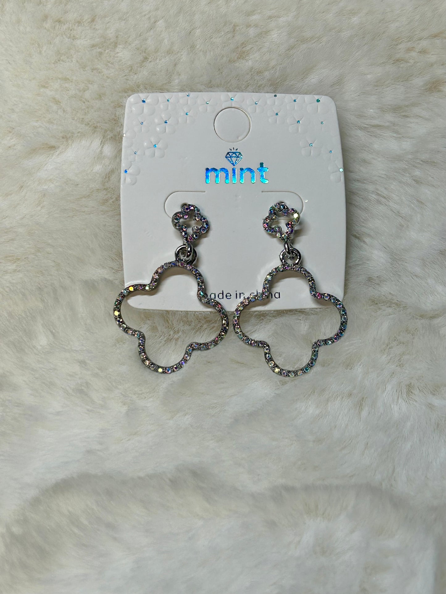 Rhinestone Geometric Earrings