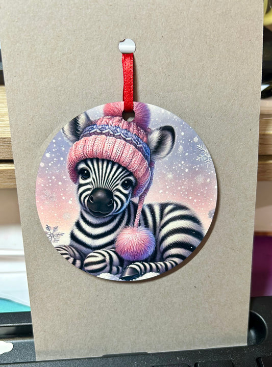 Baby Zebra Ornament