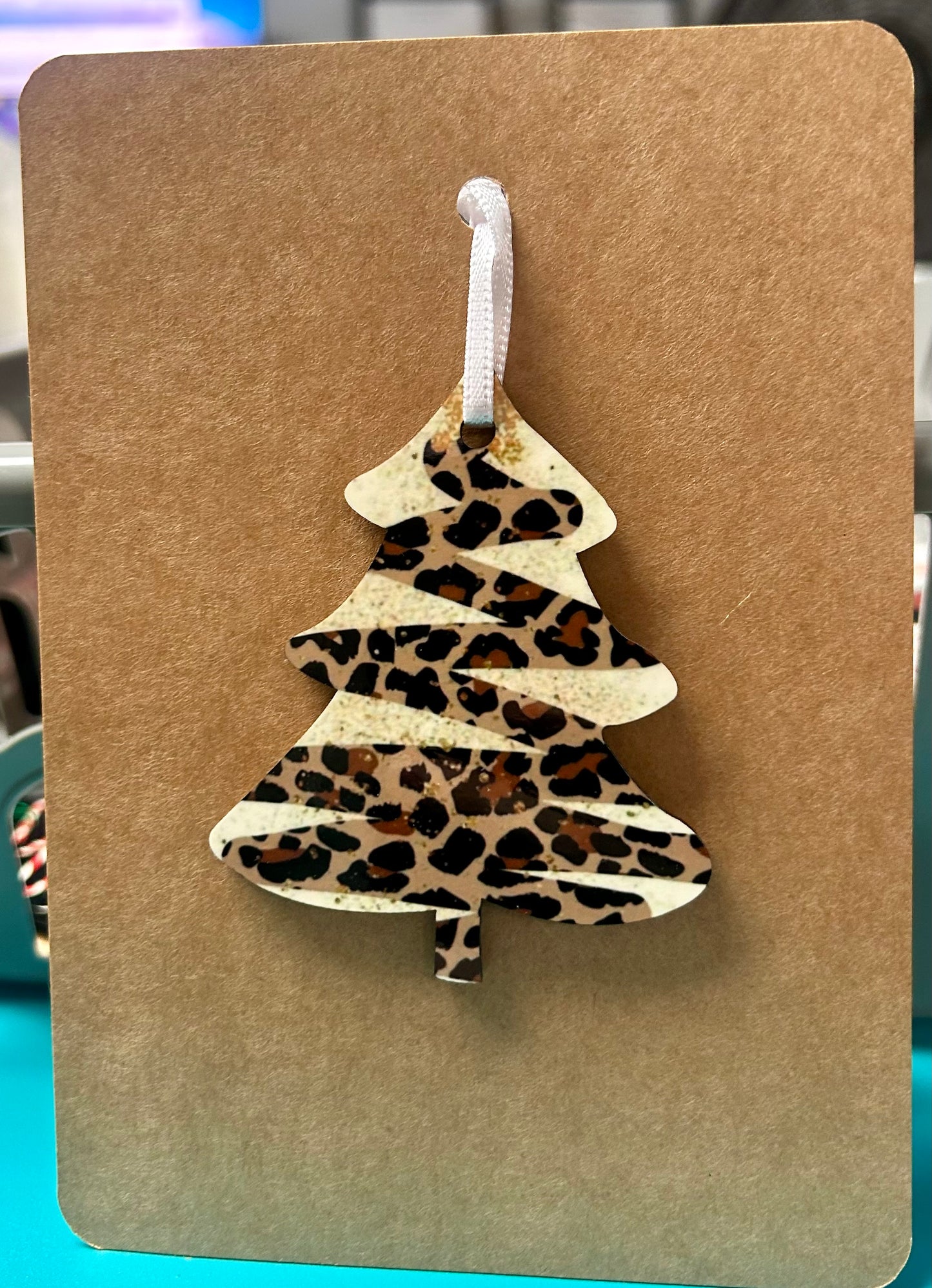 Animal Print Tree Shaped Ornament