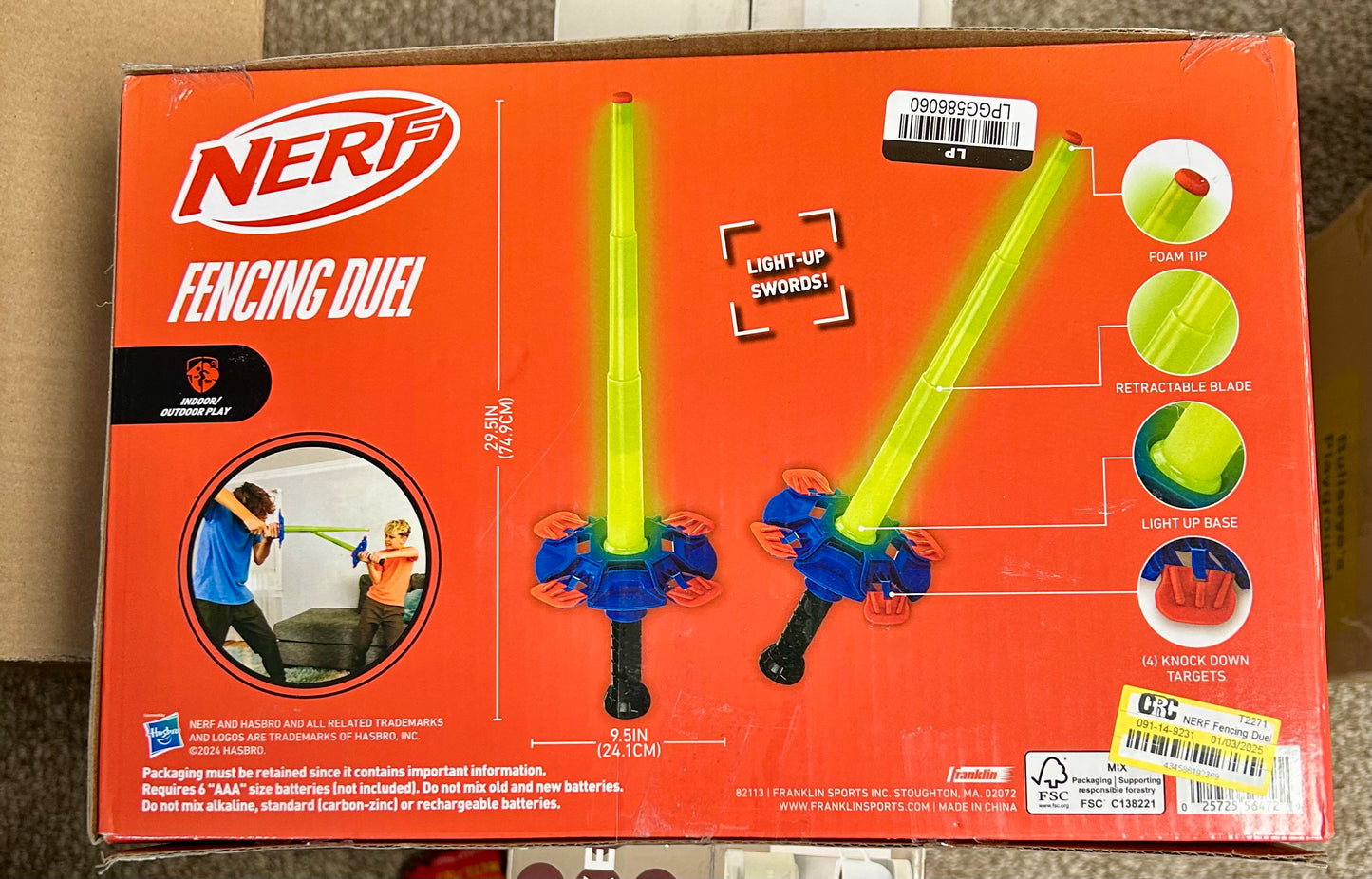 Nerf Fencing Duel