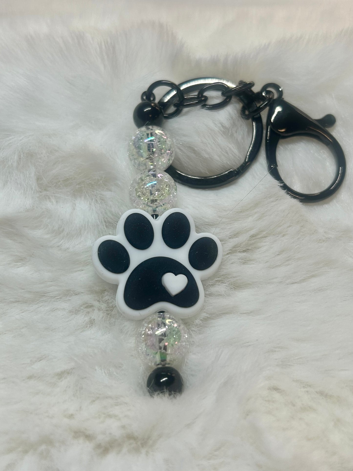 Paw Print Key Chain