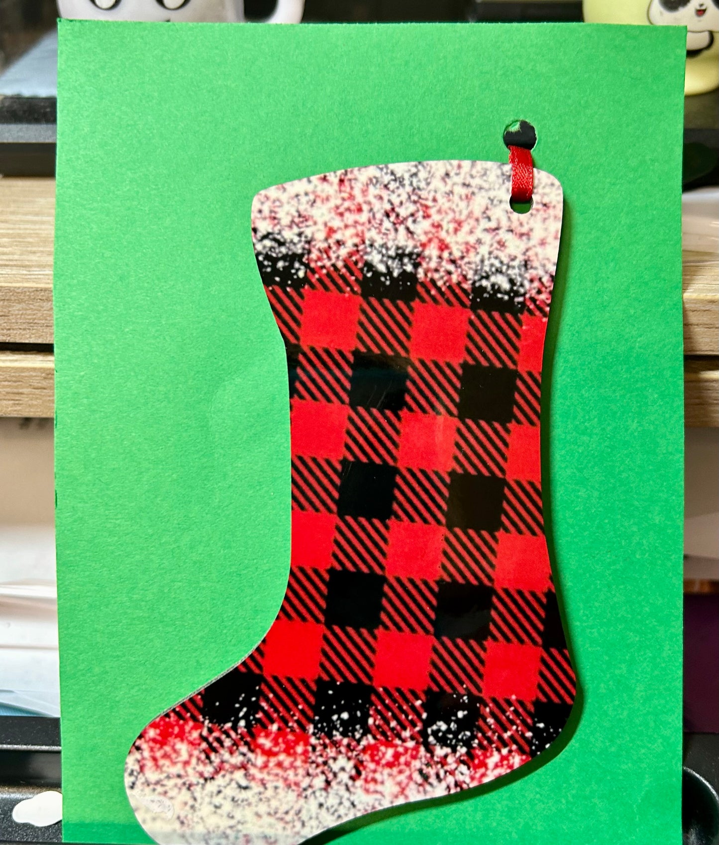 Buffalo Plaid Stocking Ornament