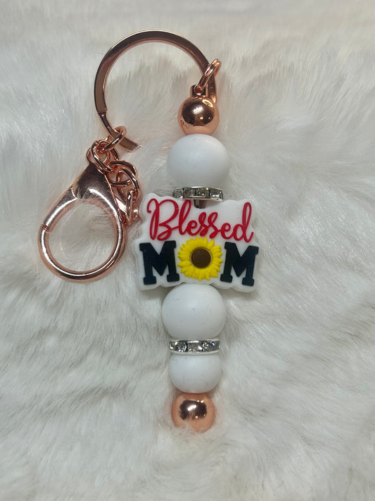 Blessed Mom Key Chain