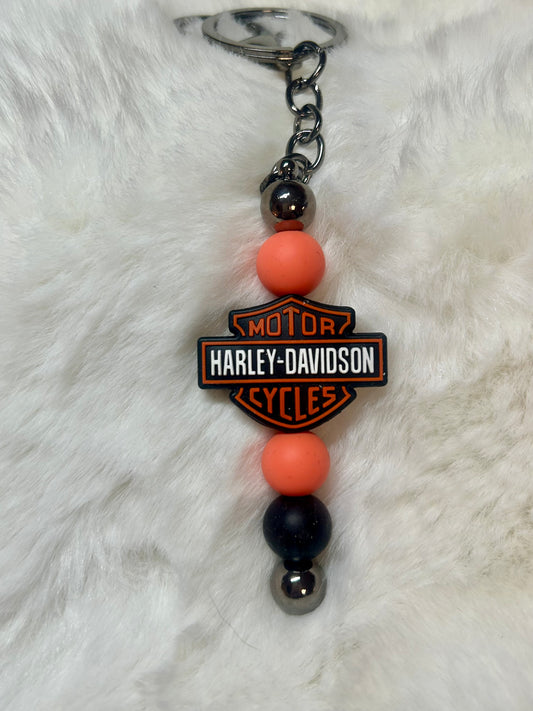 Harley Beaded Keychain