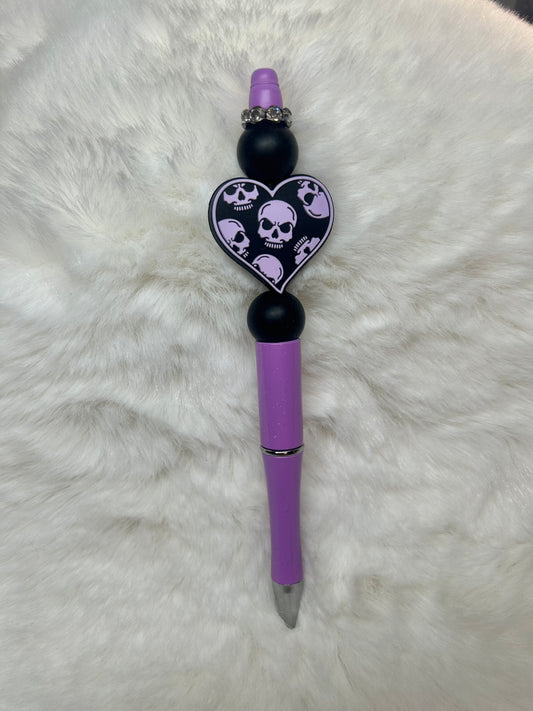 Heart & Skulls Pen