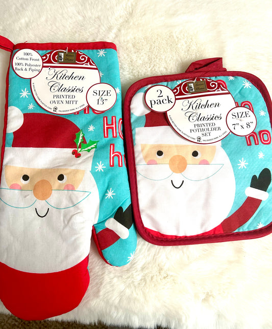 Santa Pot Holder Set