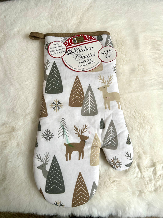 Christmas Reindeer Oven Mitt