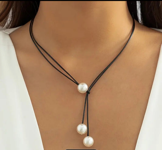 Pearl Corded Necklace