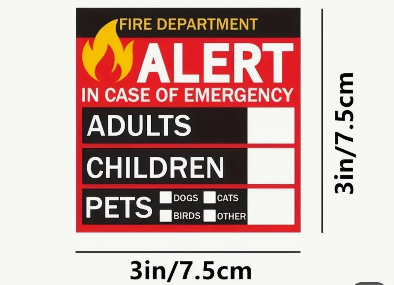 Emergency Stickers