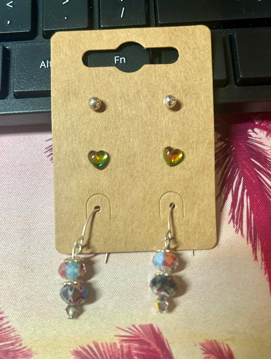 Iridescent Earring Set