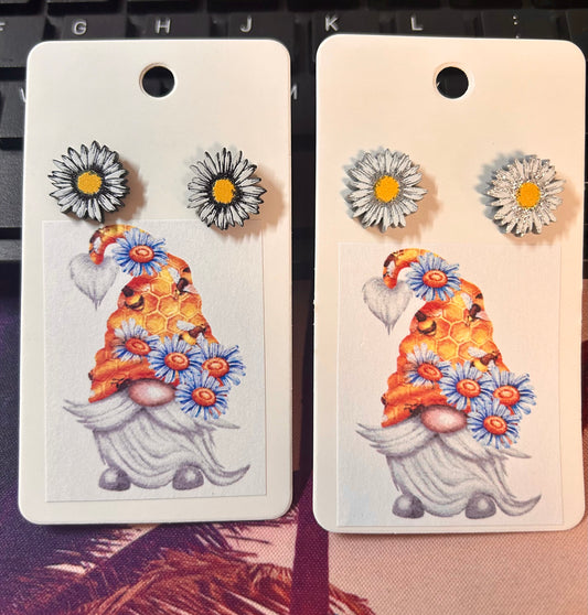 Glitter Sunflower Earrings