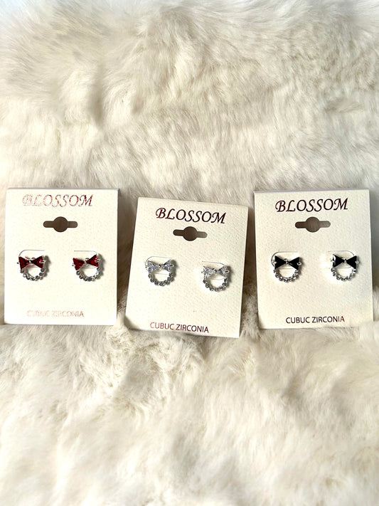 Circle Bow Earrings