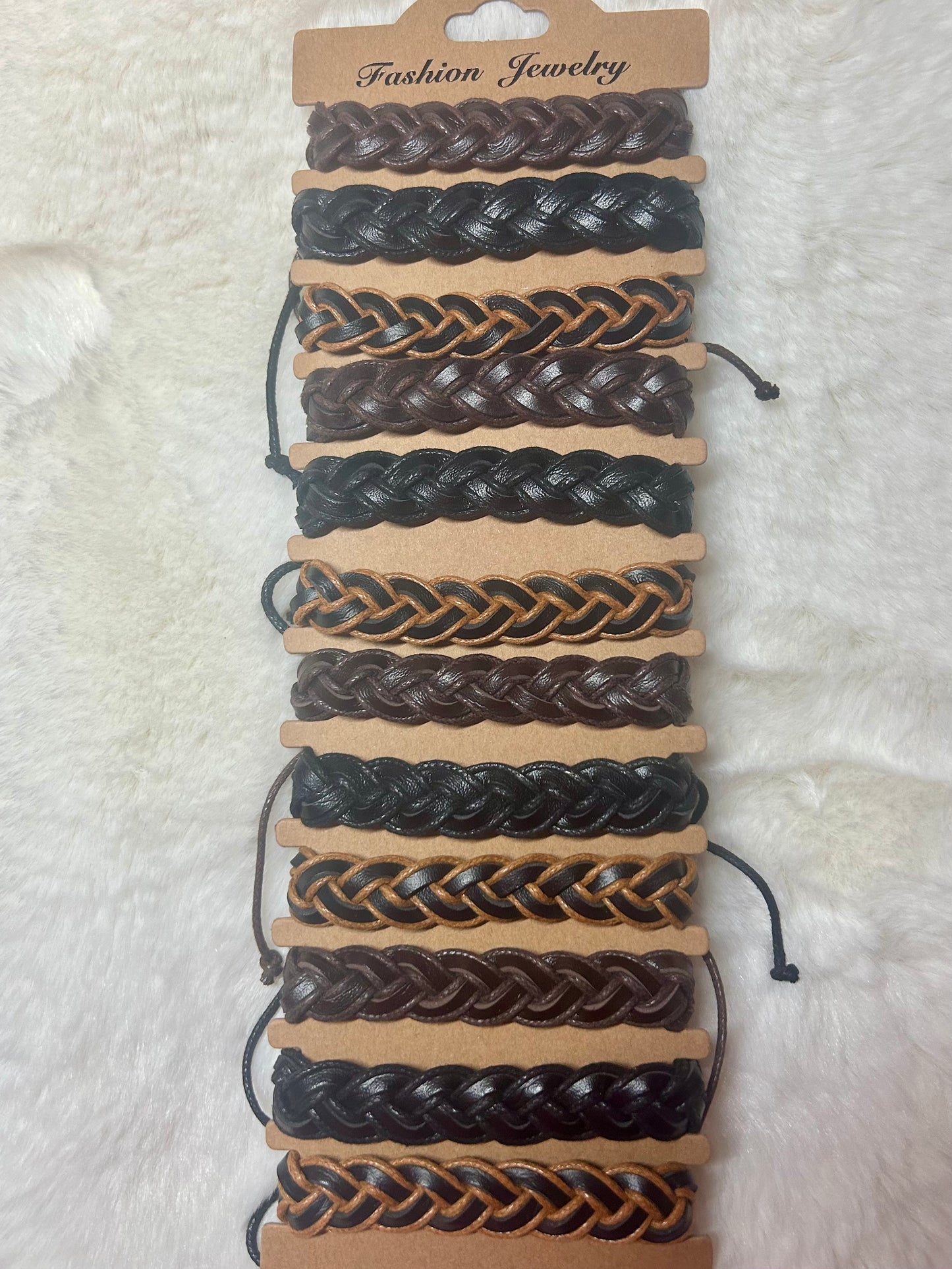 Leather Braided Bracelets