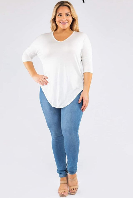 V-Neck Oversized Top