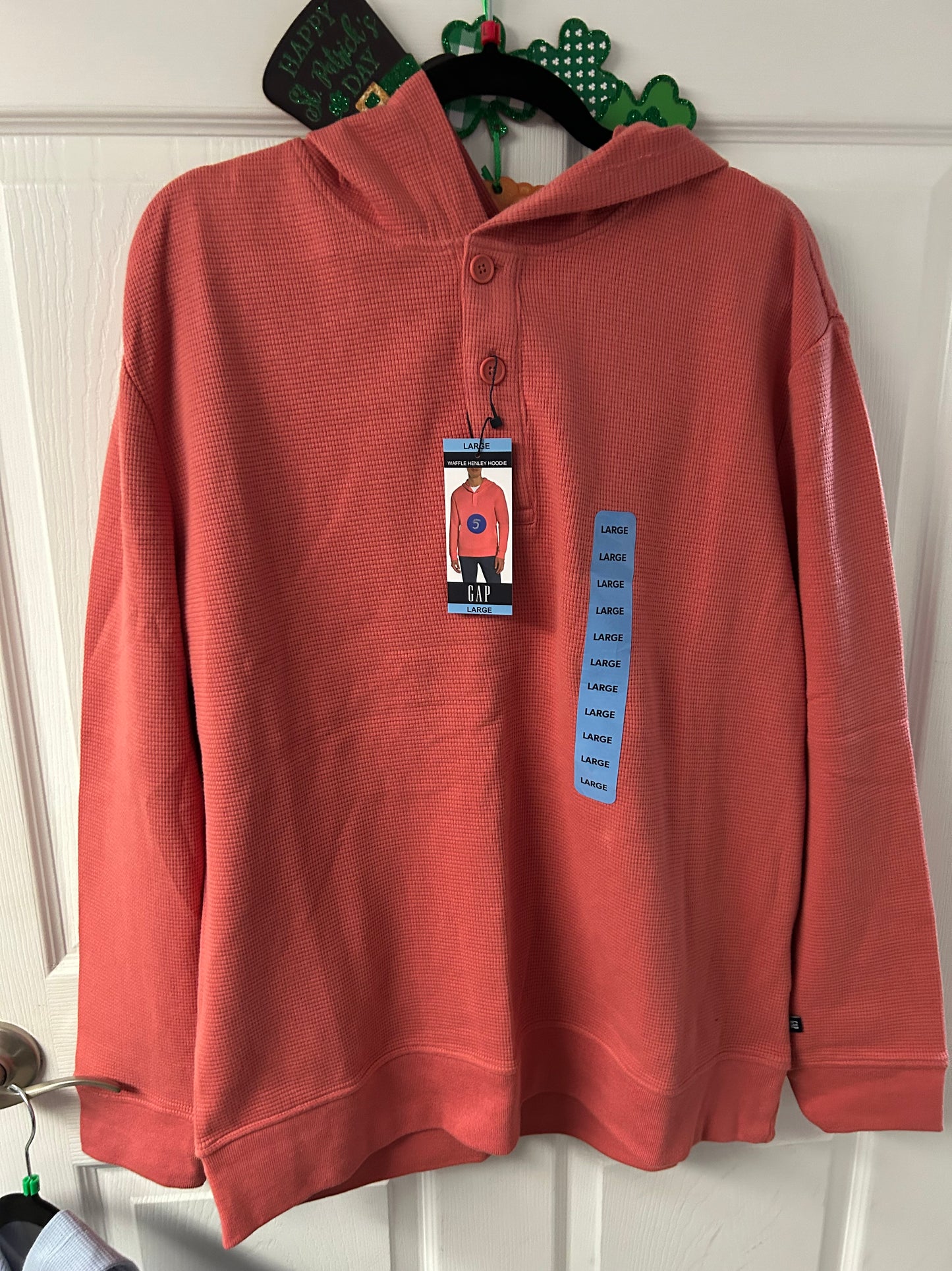 Gap Waffle Henley Hoodie