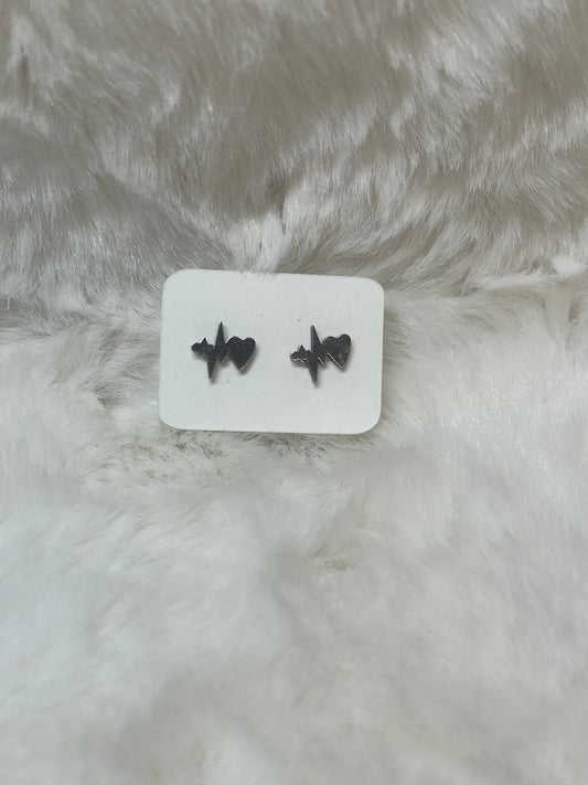 Heartbeat Stainless Steel Earrings