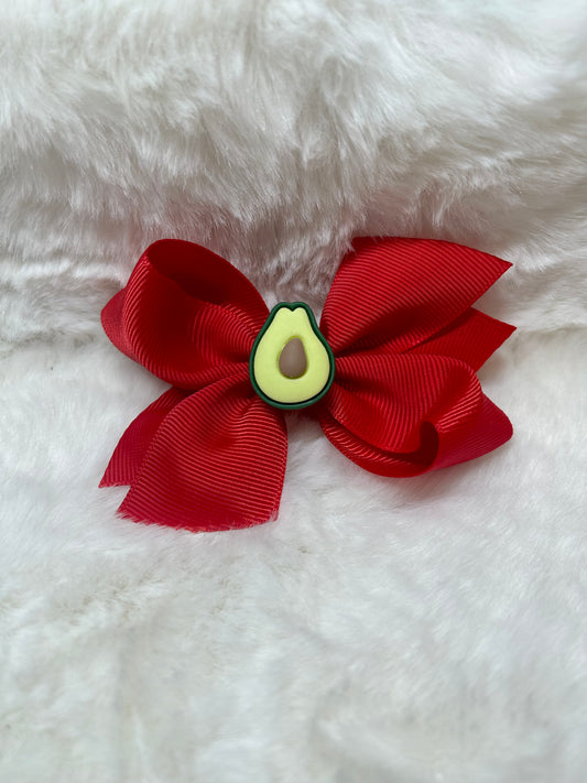 Avocado Hair Bow