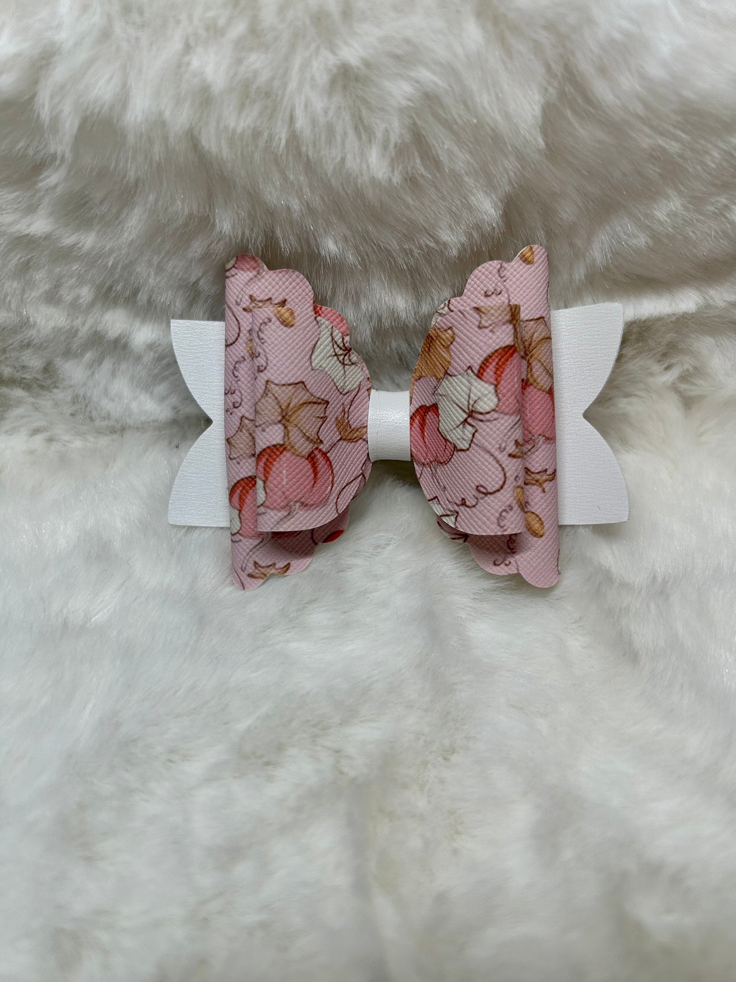 Pink Pumpkins Hair Bow