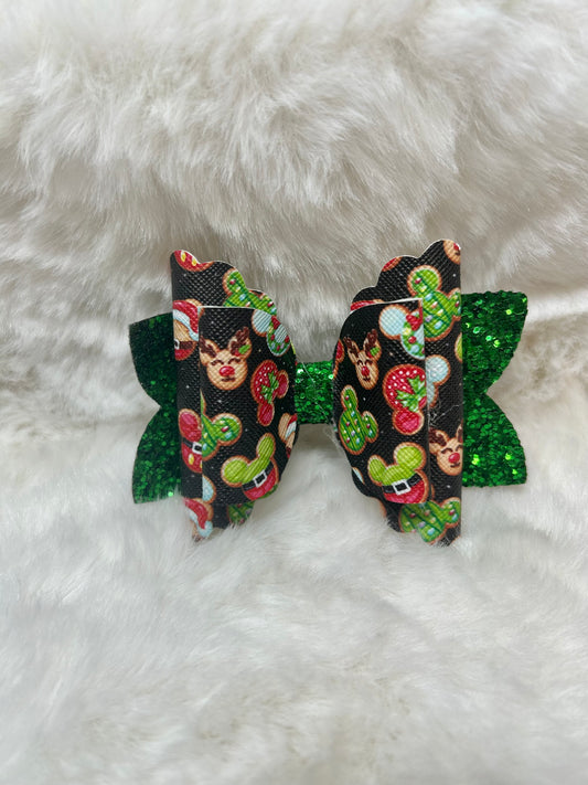 Christmas/Green Hair Bow