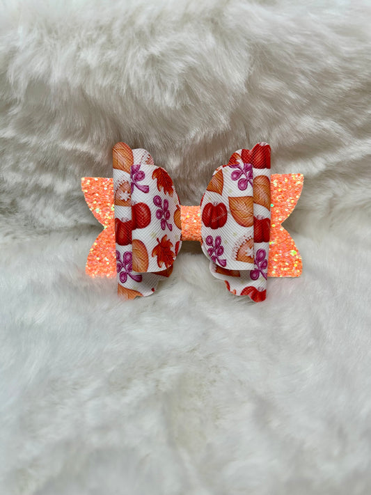 Fall Leaves Hair Bow