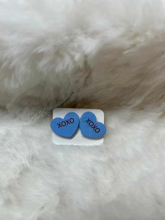 XOXO Wood Stud Earring