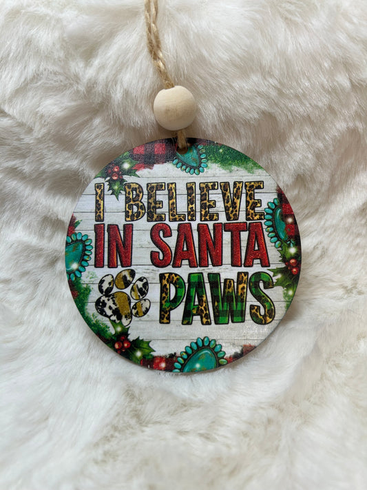 Santa Paws Ornament