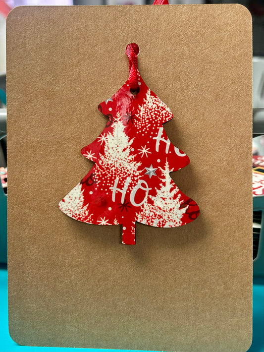 Ho Ho Tree Shaped Ornament