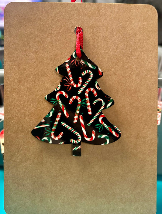 Candy Cane Tree Shaped Ornament