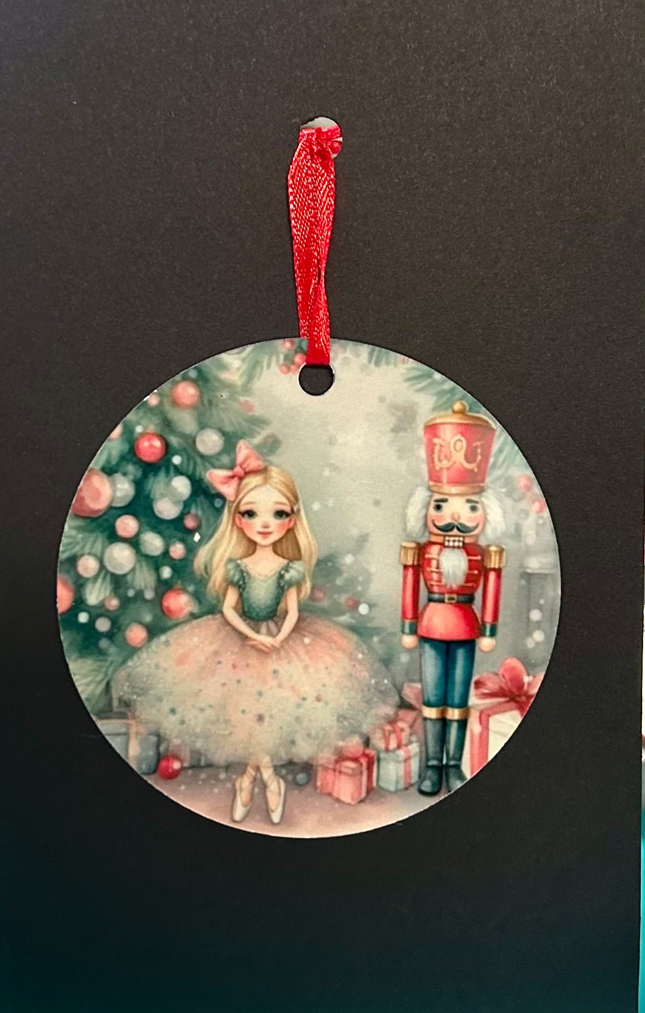 Metal Nutcracker & Blue Dancer Ornament