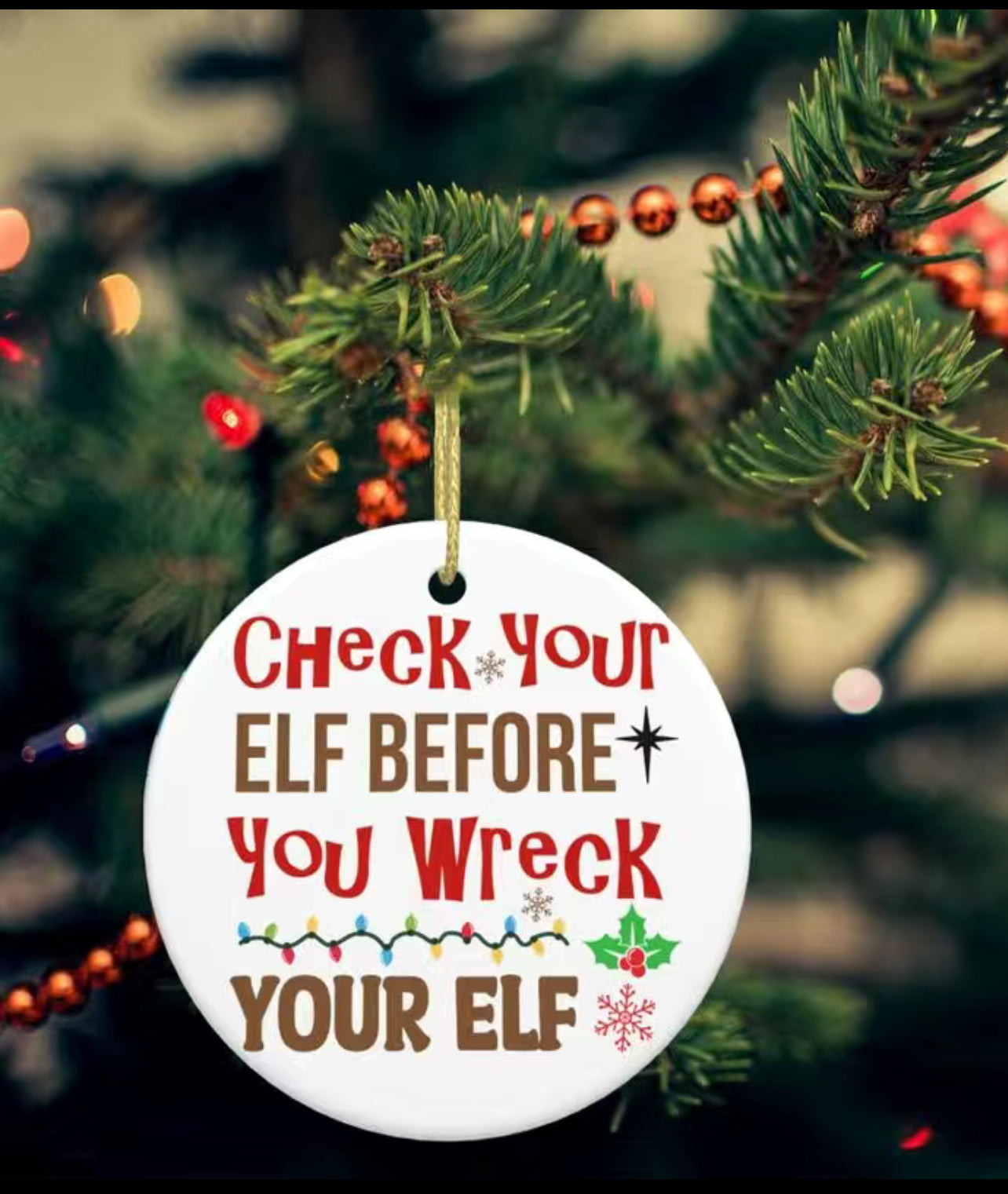 Check your Elf Ornament