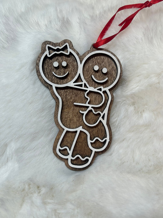 Gingerbread Couple Ornament