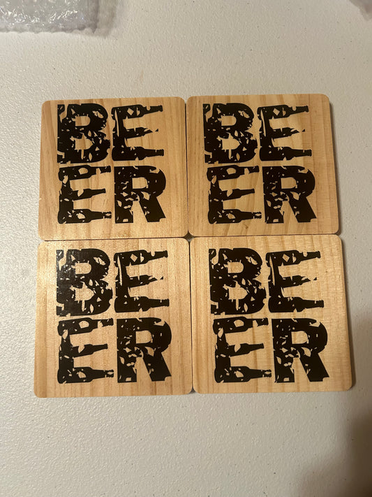 Wood Beer Coaster