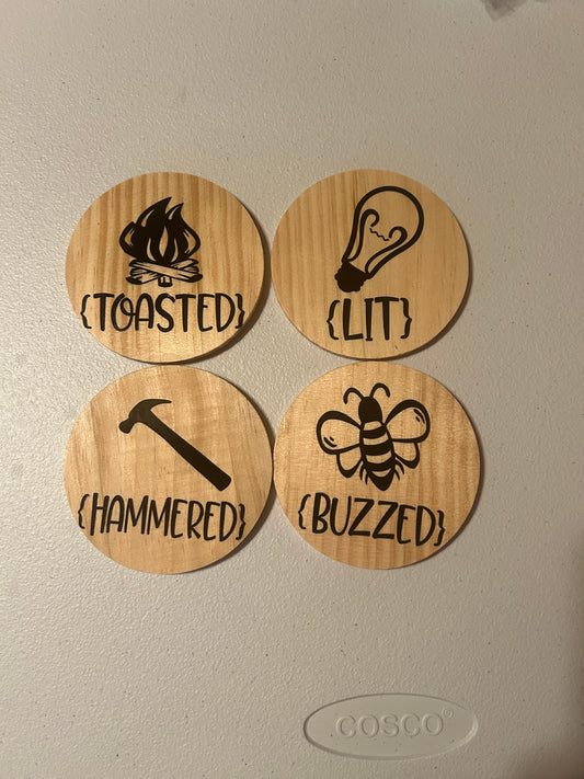 Wood Drunk Coaster