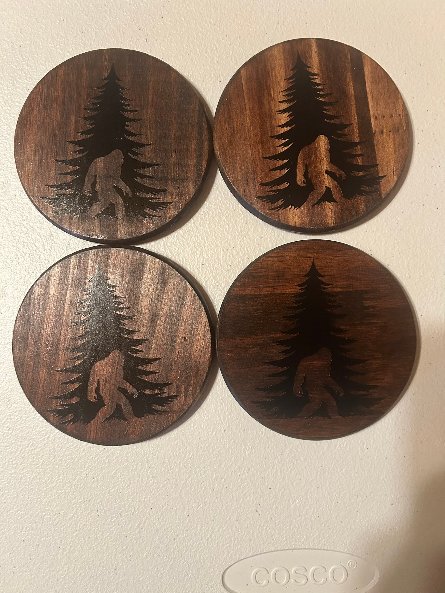 Wood Sasquatch Coaster