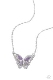 Weekend Wings Purple Necklace