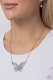 Weekend Wings Purple Necklace