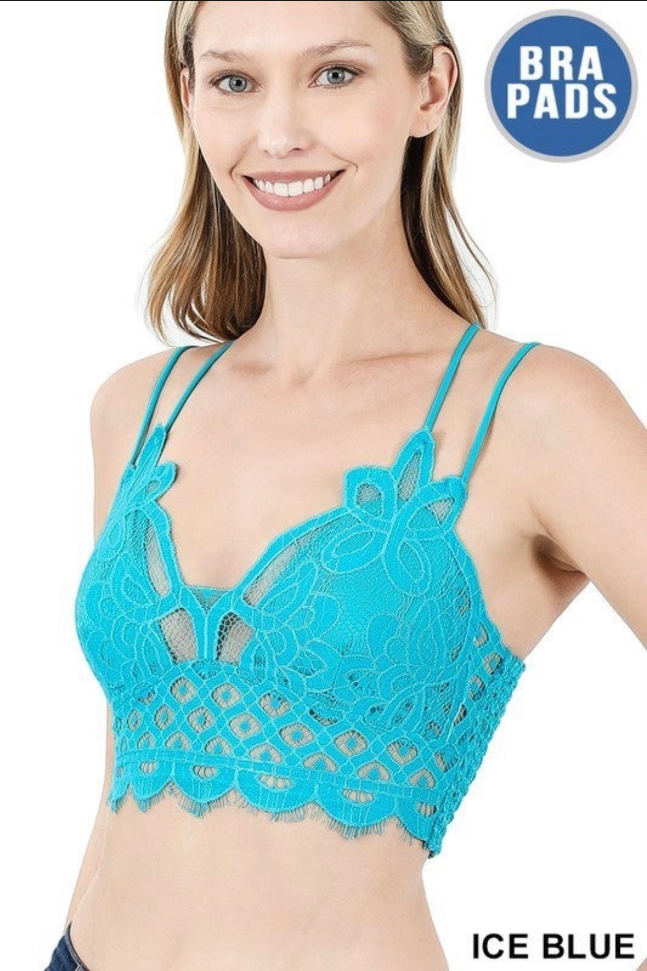 Zenana Crochet Adjustable Bralette