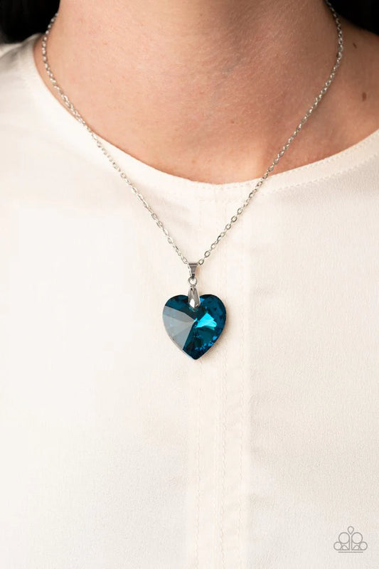 Love Hurts Necklace-Blue